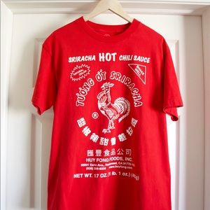 Sriracha hot sauce t-shirt